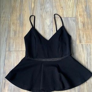 Peplum LuLu’s black tank top